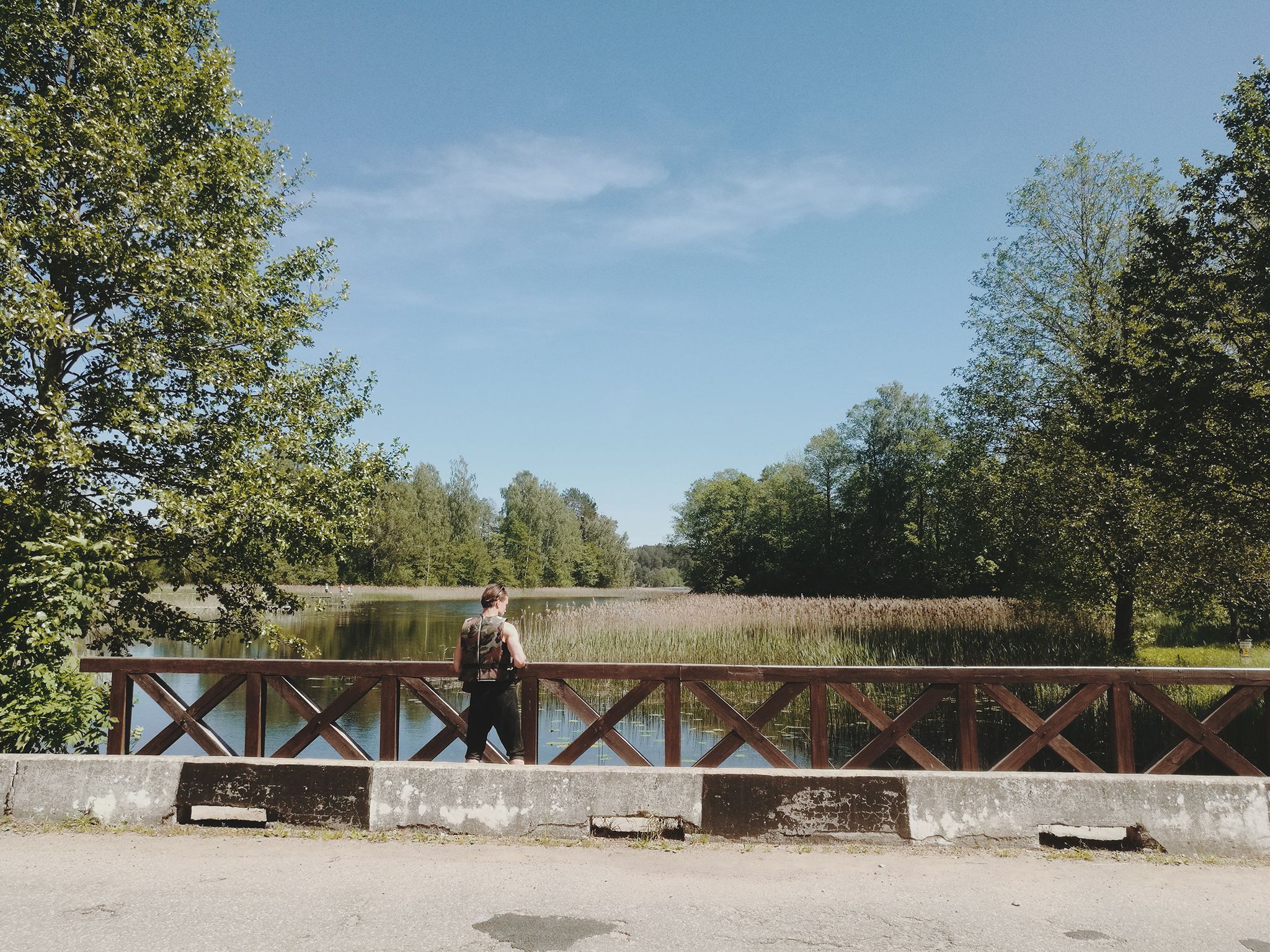 A Man On A Bridge