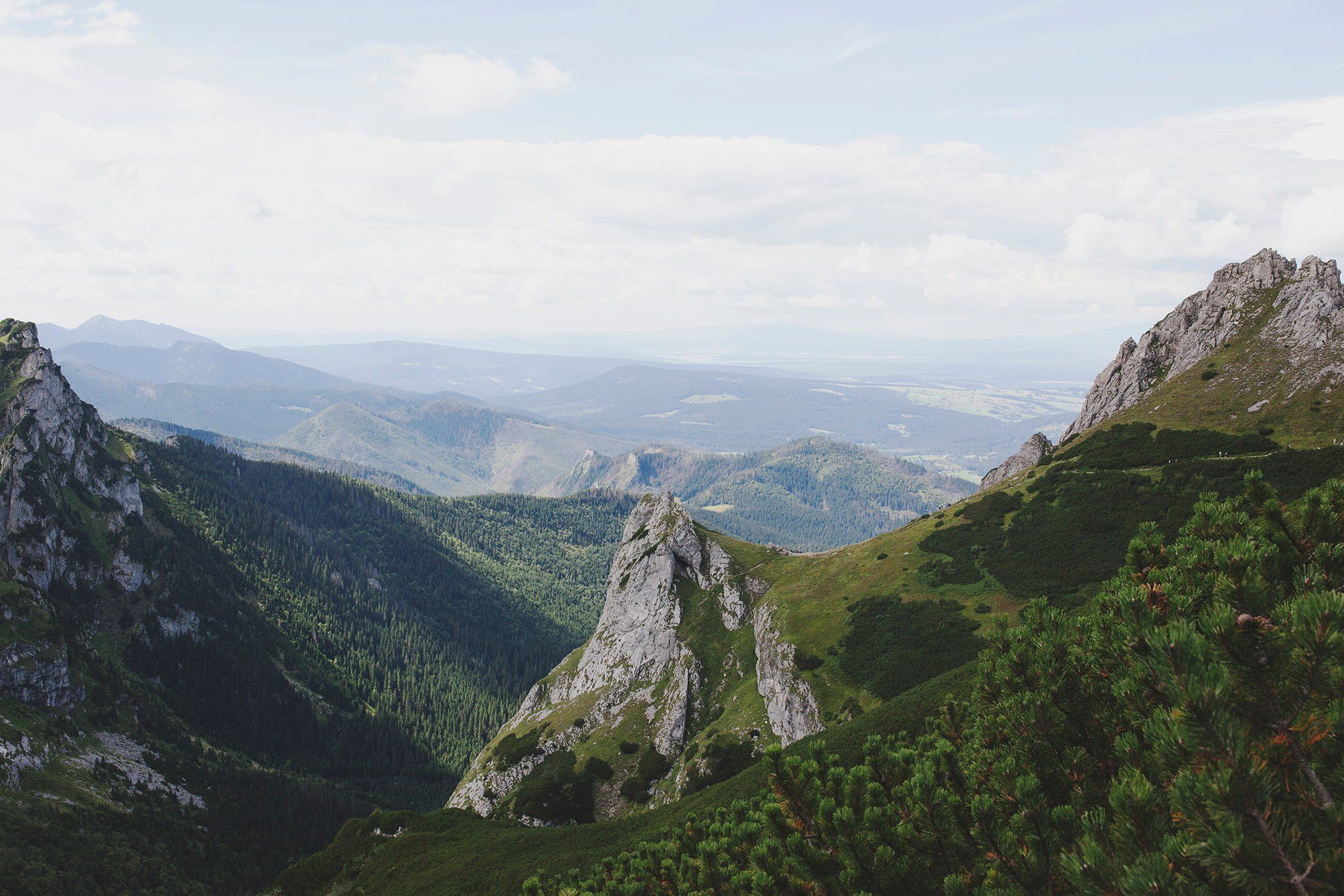 View Of The Mountainous Valley