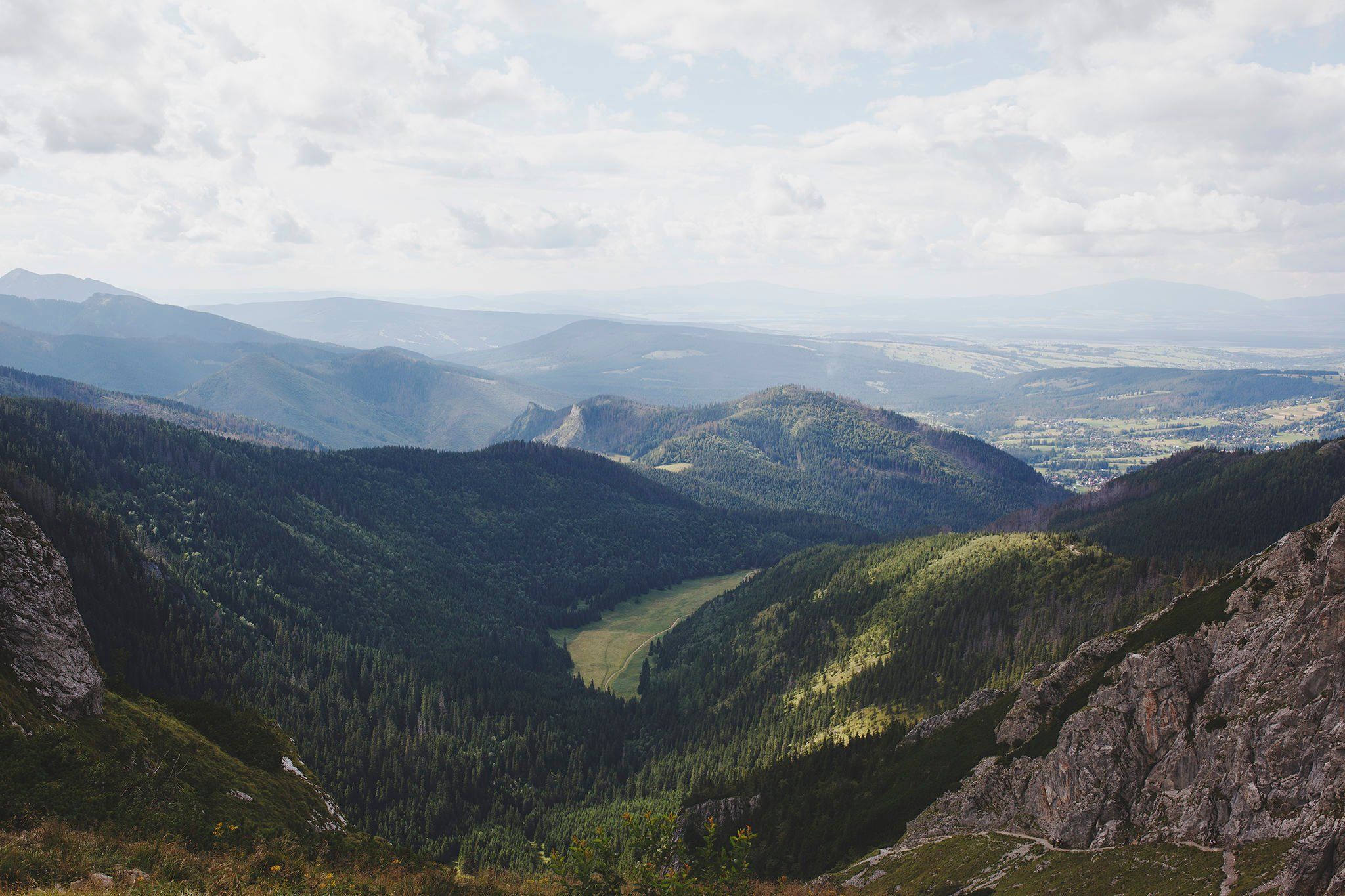 View Of The Mountainous Valley