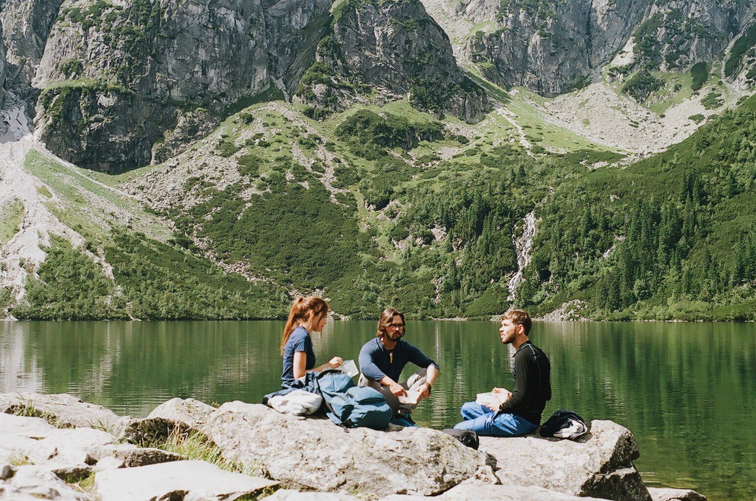 Hikers Eating