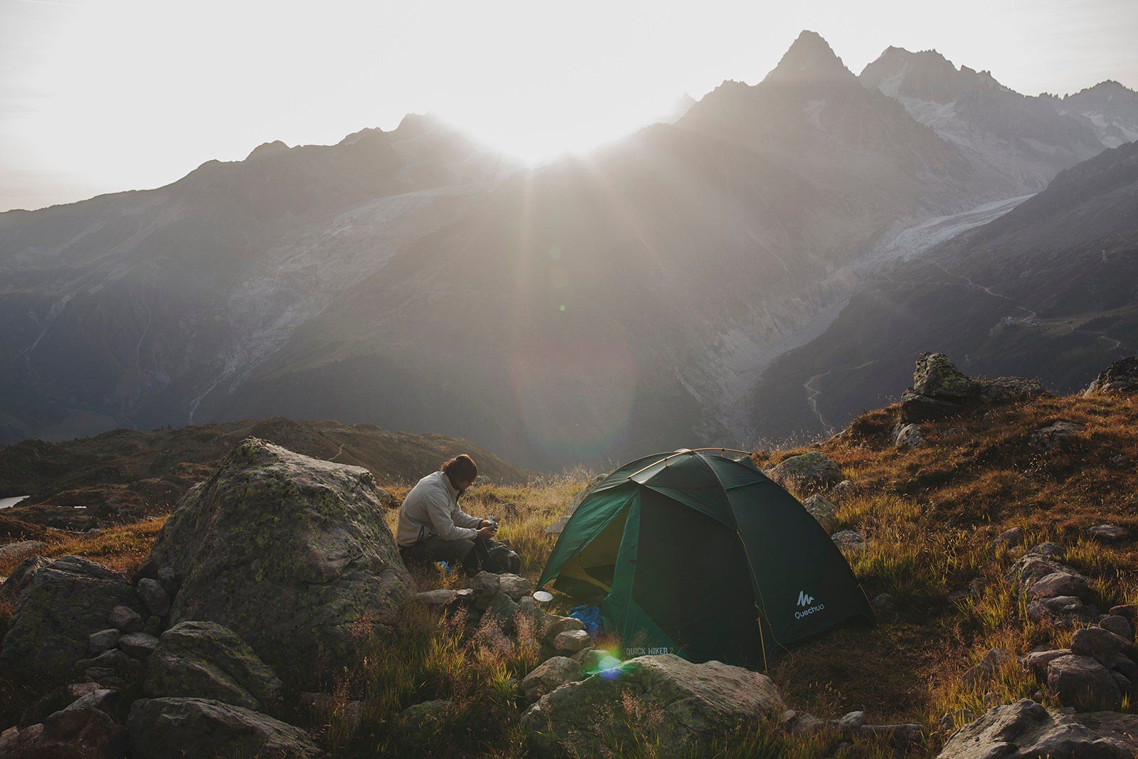 Camping With Views To Mont Blanc