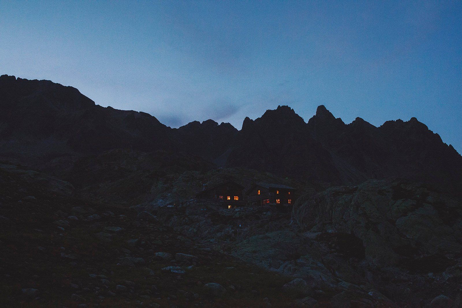 Chalet At The Night