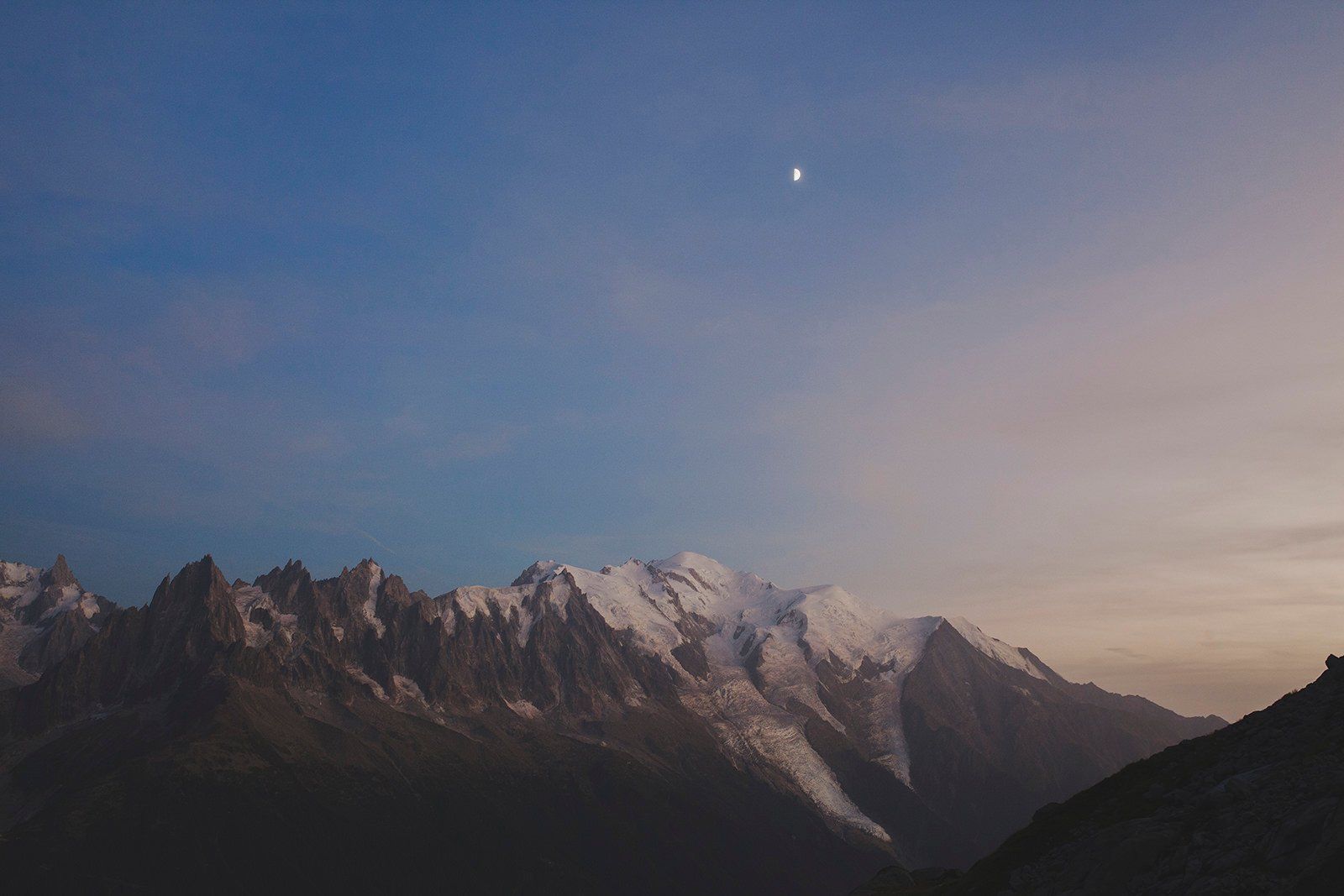 Mont Blanc At Night