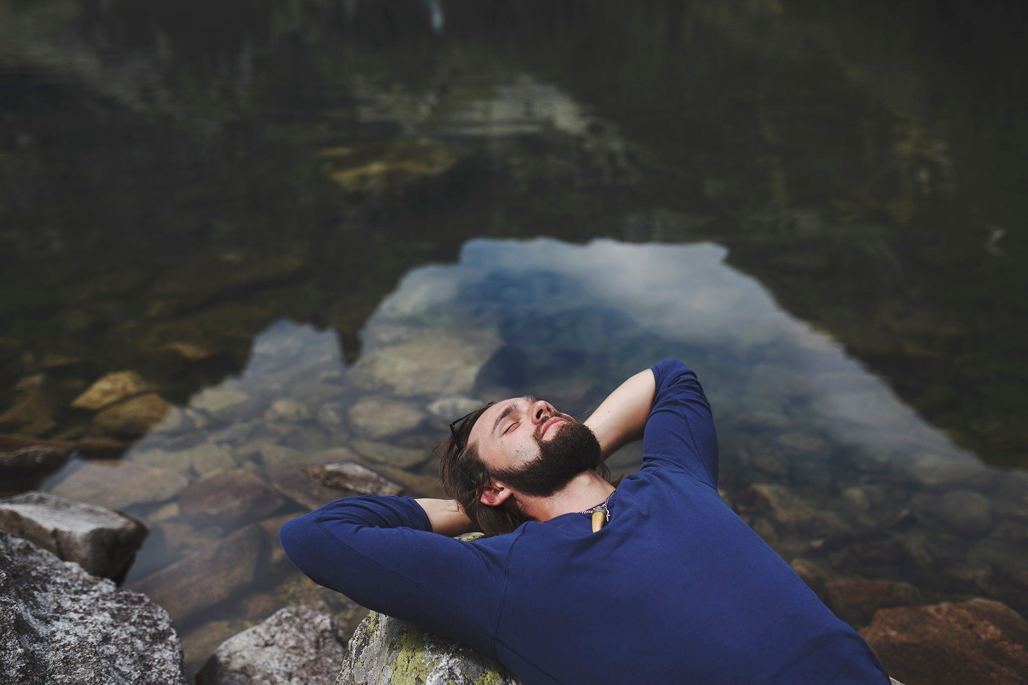 Hiker Resting