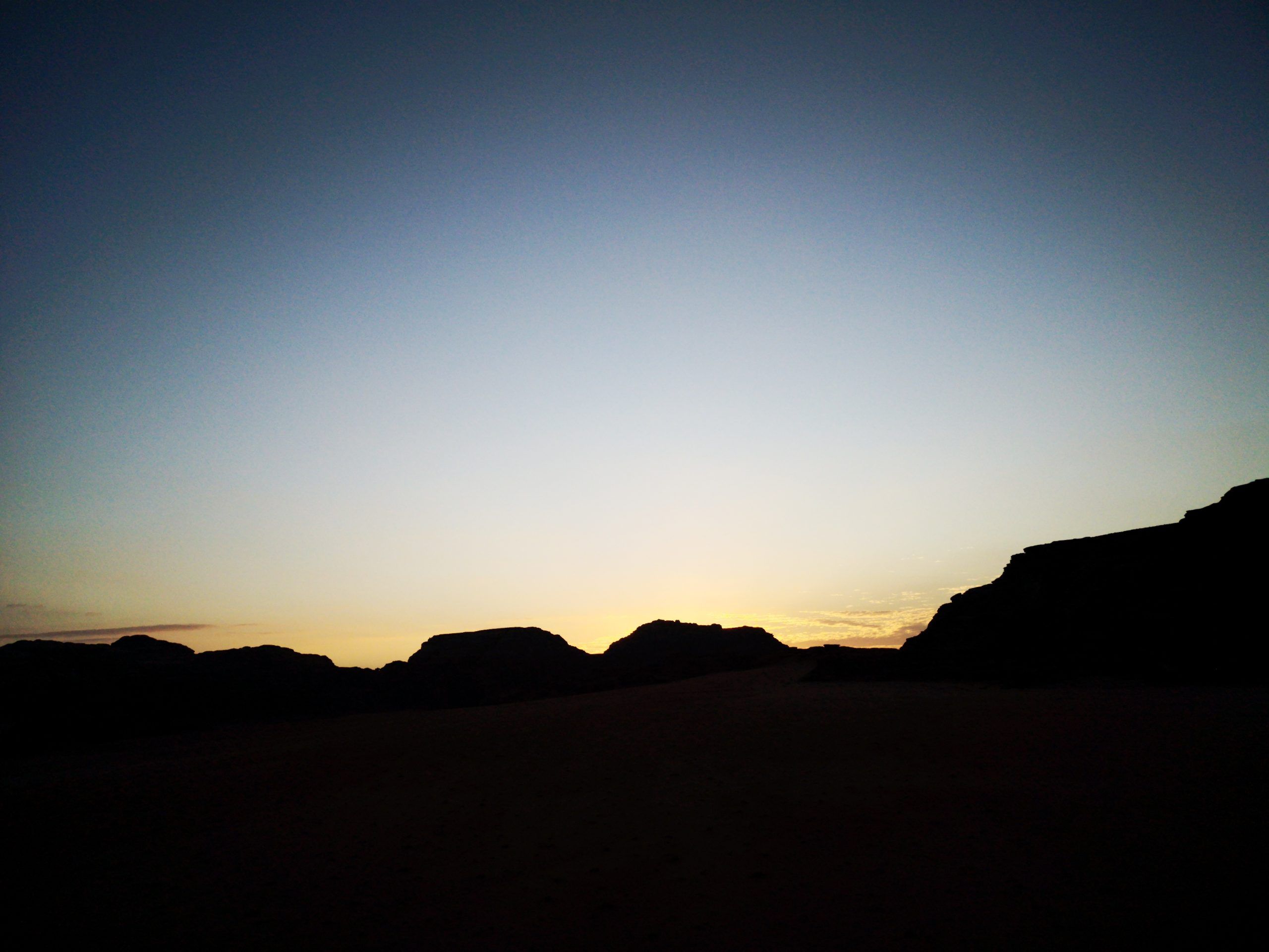 Sunset In A Desert