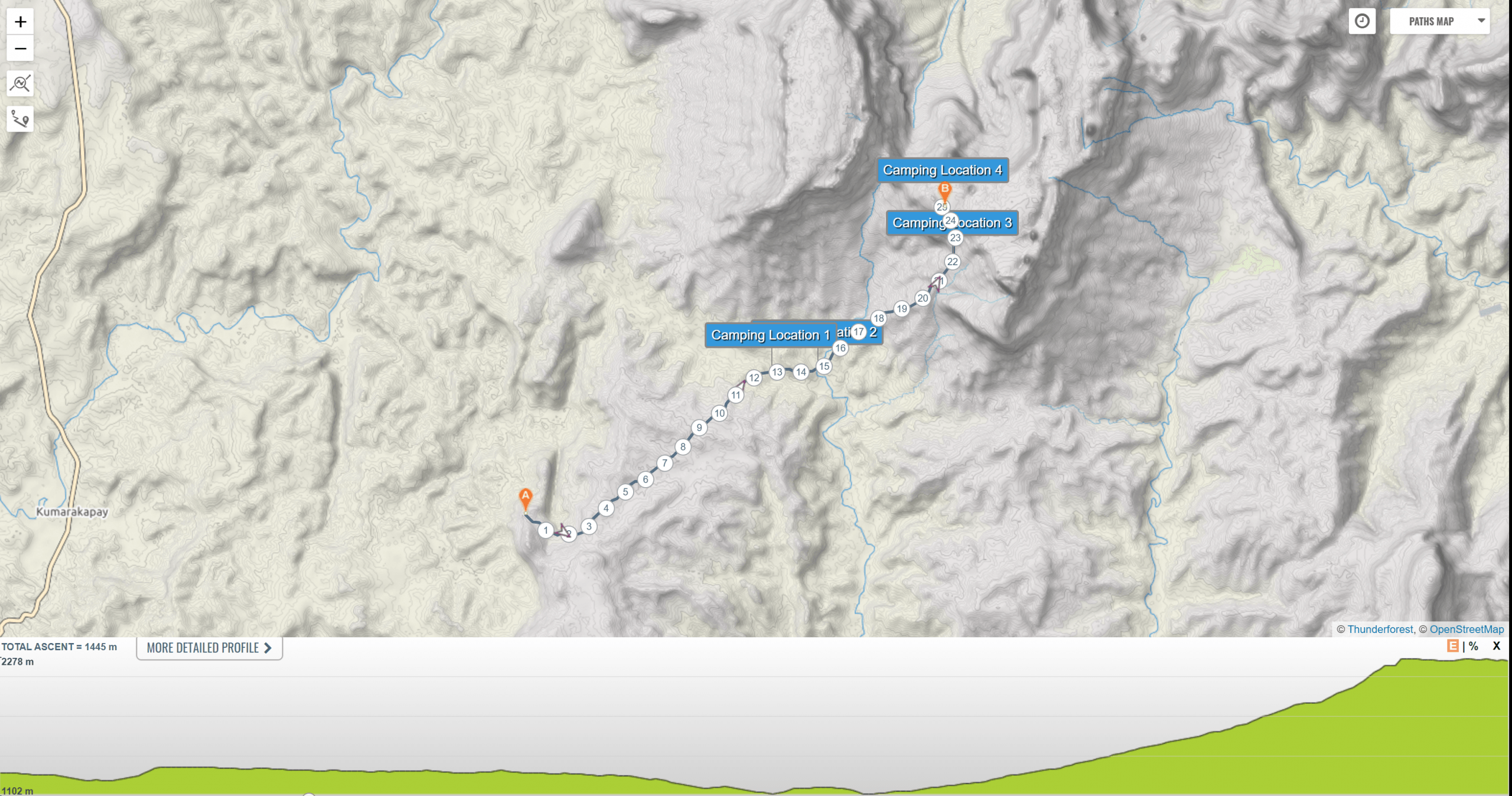 Roraima Trail Map
