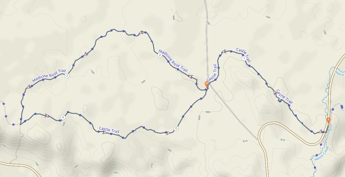 Medicine Trail Map