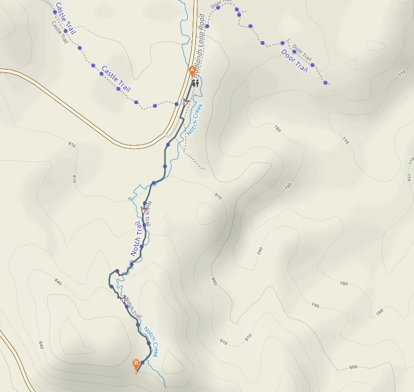 Notch Trail Map