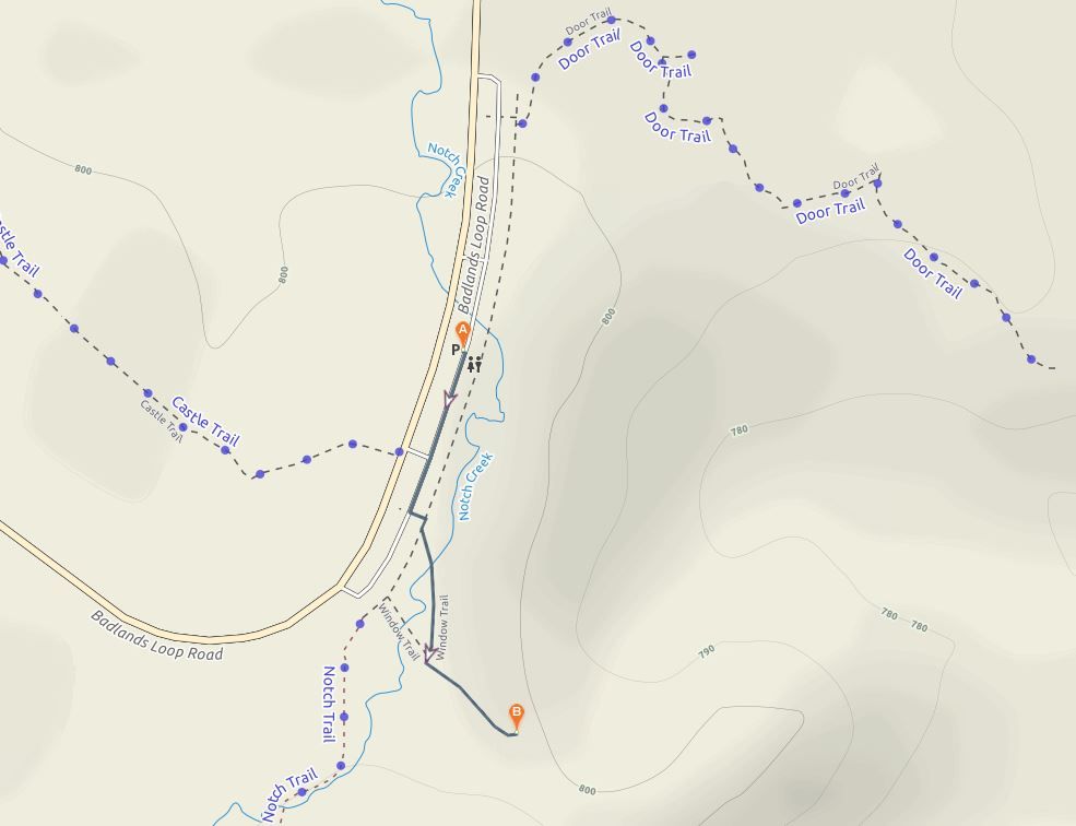 Window Trail Map