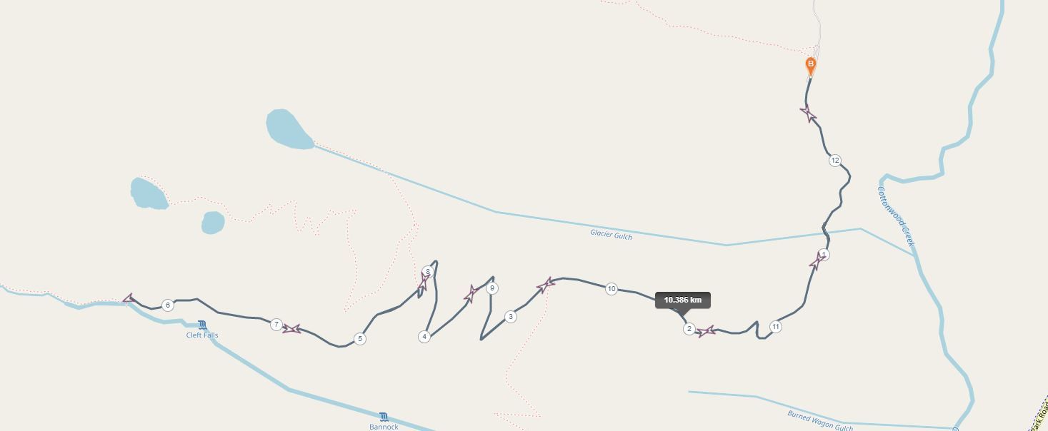 Garnet Canyon Trail Map