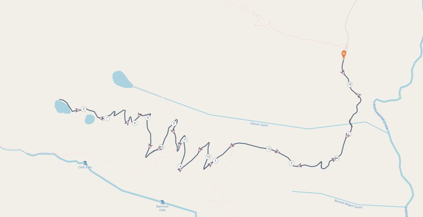 Surprise and amphitheater Trail Map