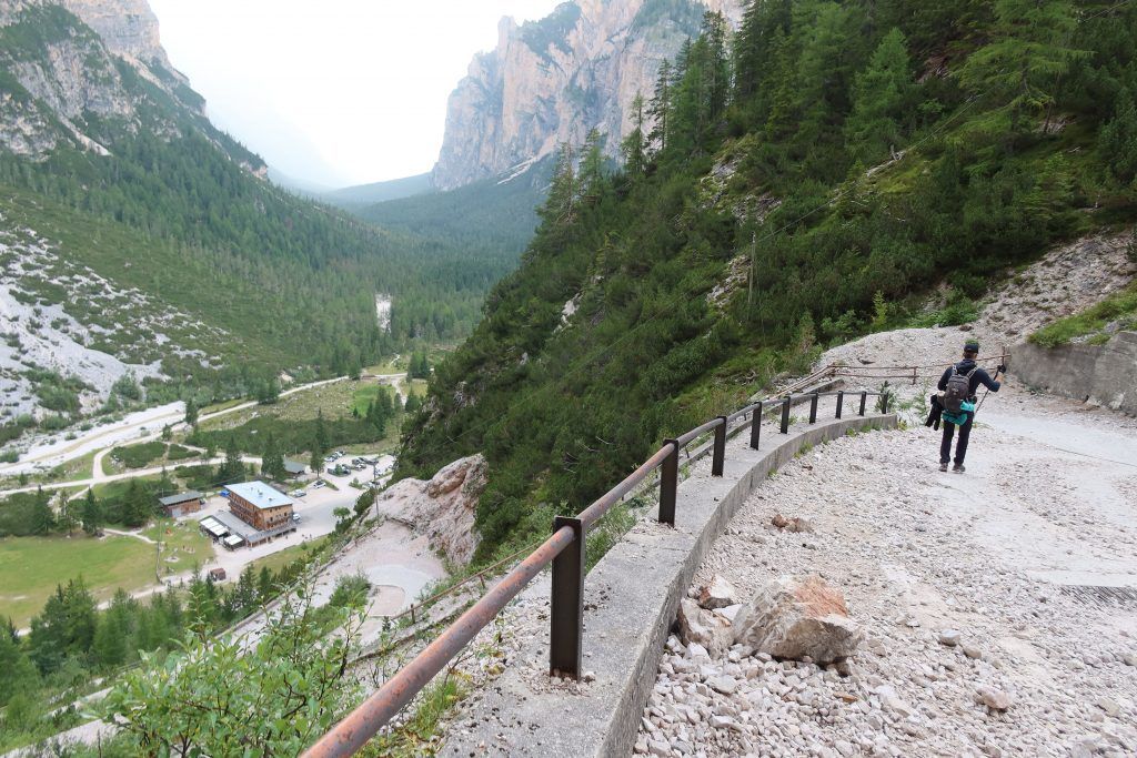 Route between Rifugio Sennes - Rifugio Pederu