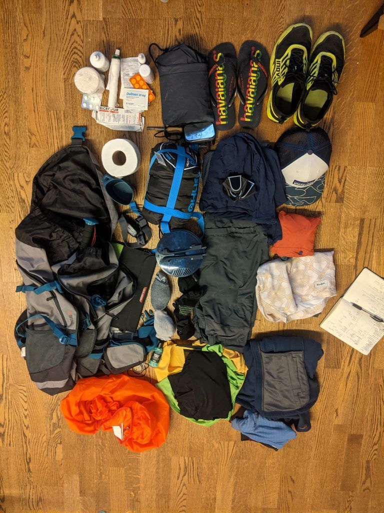 Equipment for the hike