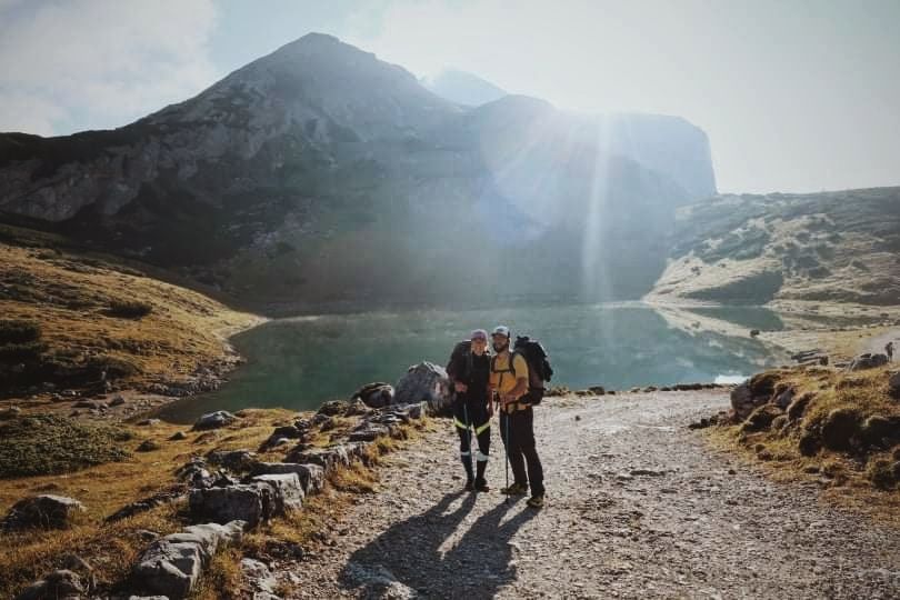 Sun in the mountains