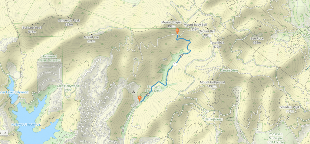 Brush Canyon Trail Map