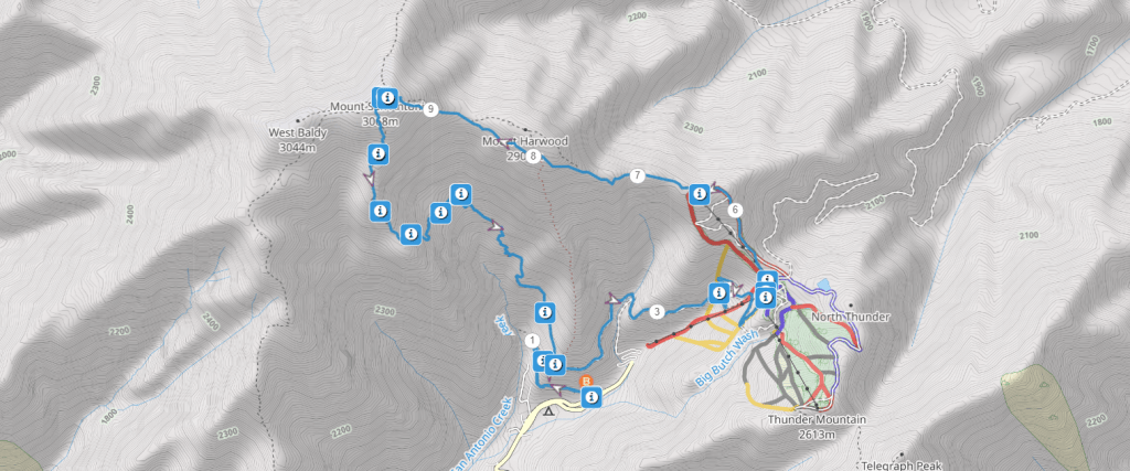 Mount Baldy Trail Map