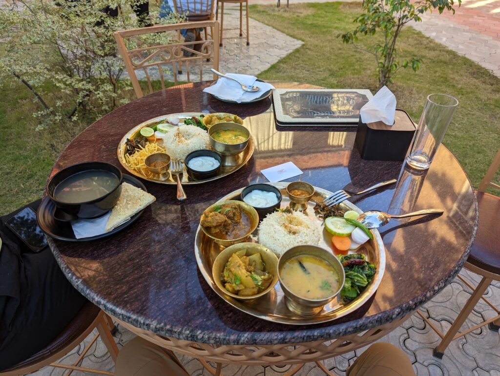 Typical Nepalis food