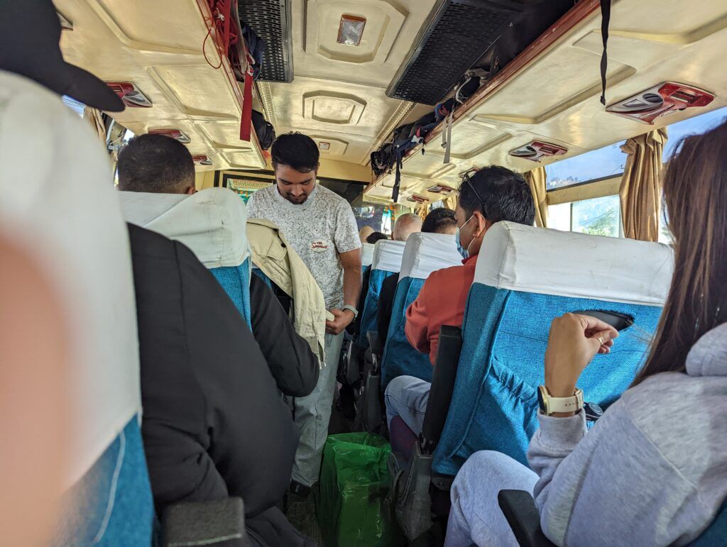 Premium bus from Kathmandu