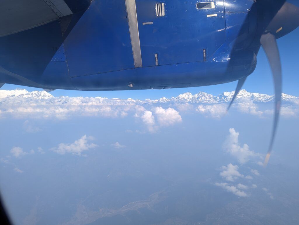 Picture of Himalayas from the plane 