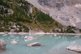 Lake In Dolomites Italy